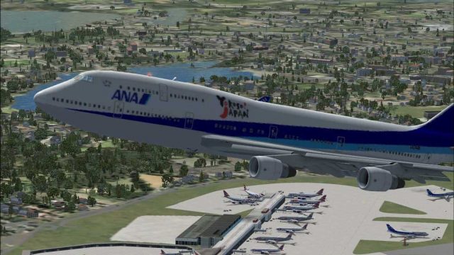 Screenshot 1 — All Nippon Airways Boeing 747-400 repaint by Ichro Yamamoto
