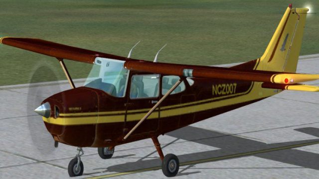 Screenshot 1 — Brown/Yellow Cessna 172SP