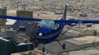 Screenshot 1 — Siver/Blue Cessna 172SP