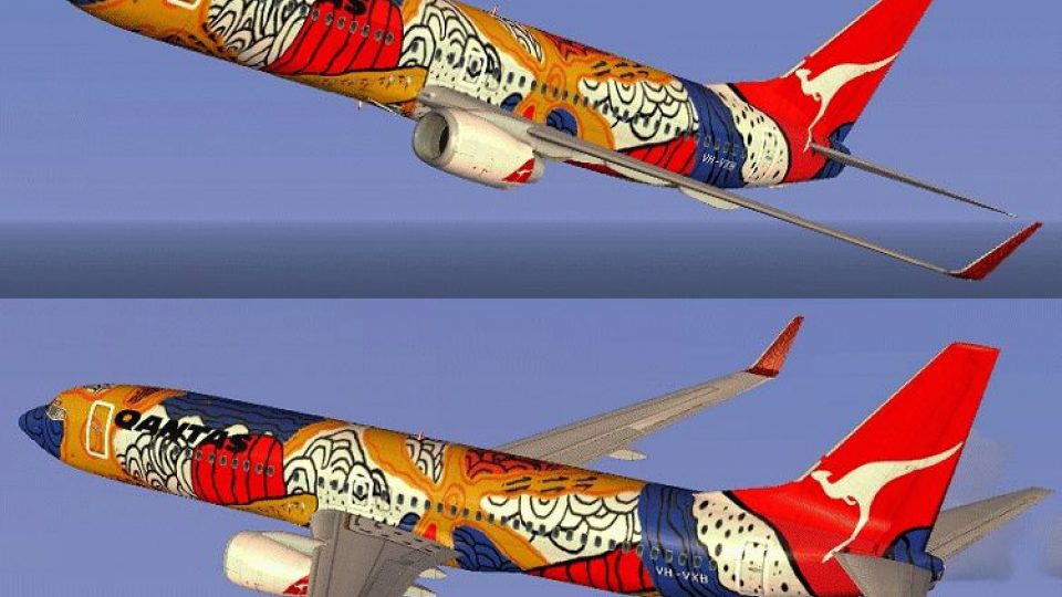 ヘルパ 1/200 QANTAS B737 Yananyi Dreaming Flight QF1905 - Qantas Boeing 737-838(WL) (VH-VXB) 'Yananyi