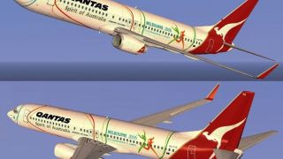 Screenshot 1 — Qantas Boeing 737-800 Melbourne Commonwealth Games livery