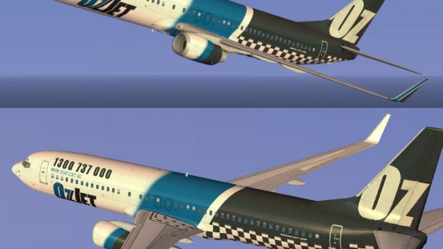Screenshot 1 — OZJET Boeing 737-800