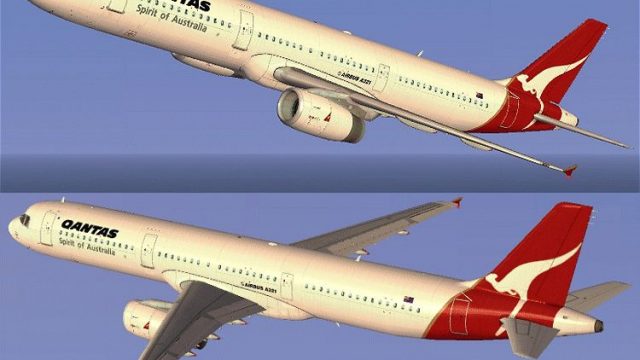 Screenshot 1 — Qantas Airbus A321