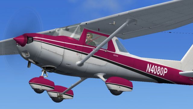 Screenshot 1 — Purple/White Cessna C152II N4080P