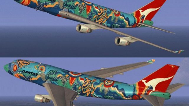 Screenshot 1 — Qantas Boeing 747-400 Nalanji Dreaming Livery