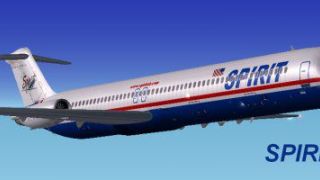 Screenshot 1 — Spirit Airline McDonnell Douglas MD-80 (old livery)