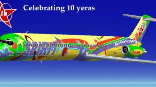 Screenshot 1 — Spirit Airline McDonnell Douglas MD-80