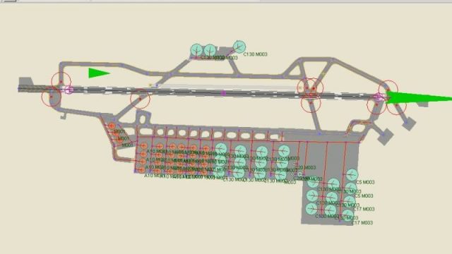 Screenshot 1 — AFCAD2 Military Parking