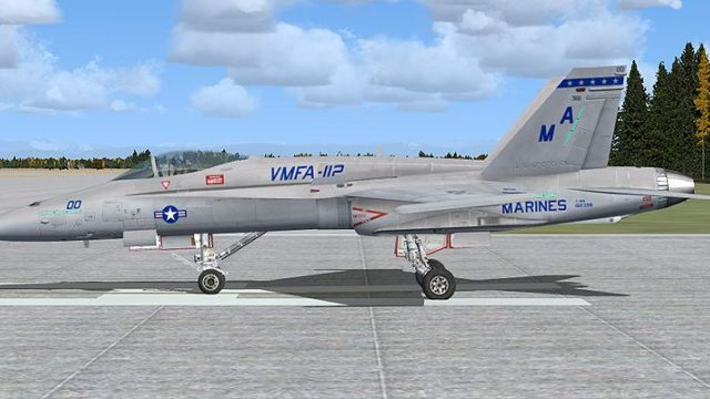 Screenshot 1 — USAF F/A-18 Hornet VMFA-112 00 'Cowboys'