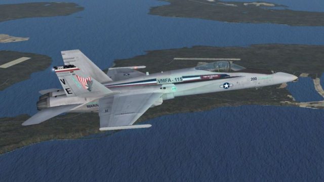 Screenshot 1 — USMC F-18 VMFA-Silver Eagles