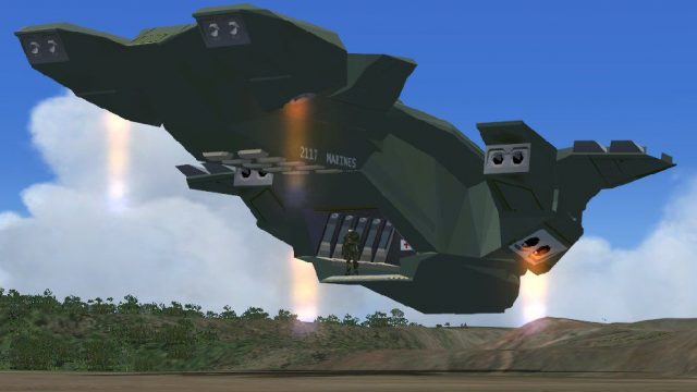 Screenshot 1 — HALO Pelican Dropship