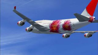 Screenshot 8 — Japan Airlines Boeing 747-400 Flowers Livery