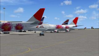 Screenshot 5 — Japan Airlines Boeing 747-400 Flowers Livery