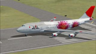 Screenshot 2 — Japan Airlines Boeing 747-400 Flowers Livery