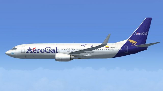 Screenshot 1 — AeroGal Boeing 737-800