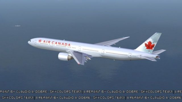Screenshot 1 — Air Canada Boeing 777-300ER