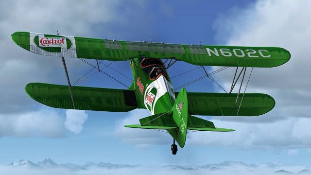 Screenshot 1 — Alabeo Waco YMF-5 Castrol/Budweister Paint
