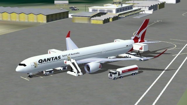 Screenshot 1 — Qantas Airbus A350-1000 XWB
