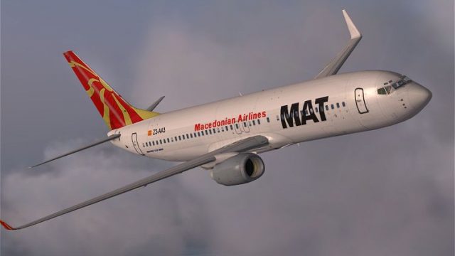 Screenshot 1 — Macedonian Airlines Boeing 737-800