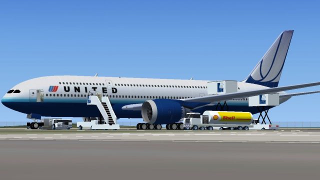 Screenshot 1 — United Boeing 700