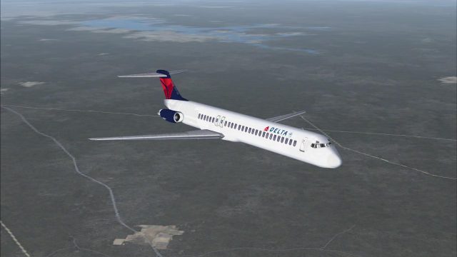 Screenshot 1 — Delta Airlines McDonnell Douglas MD-83 Default Update