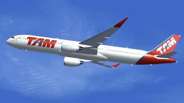 Screenshot 1 — TAM Airbus A350-900