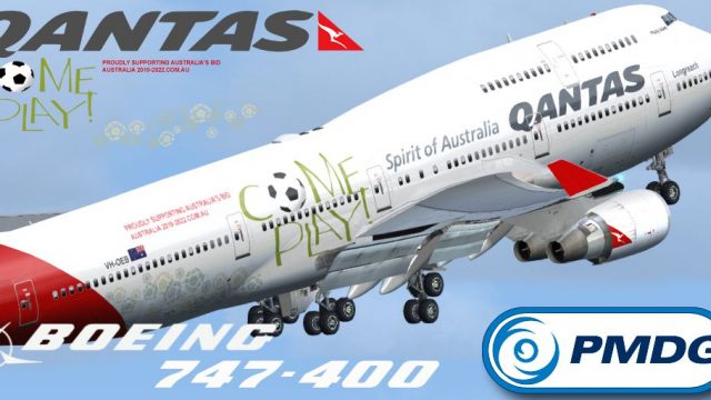 Screenshot 1 — Qantas 'Come Play' Boeing 747-400