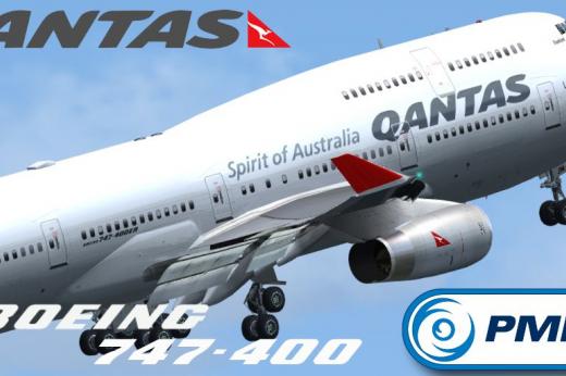 Qantas Boeing 747-400 Formula 1 Livery for FSX