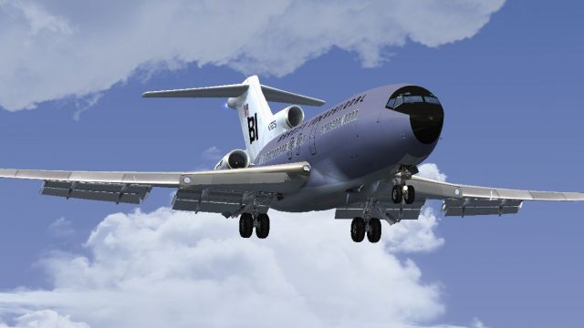 Screenshot 1 — Braniff Jellybean Lavender Boeing 727-100 N7275
