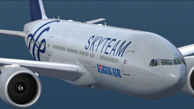 Screenshot 1 — Korean Air "Skyteam" Boeing 777-200