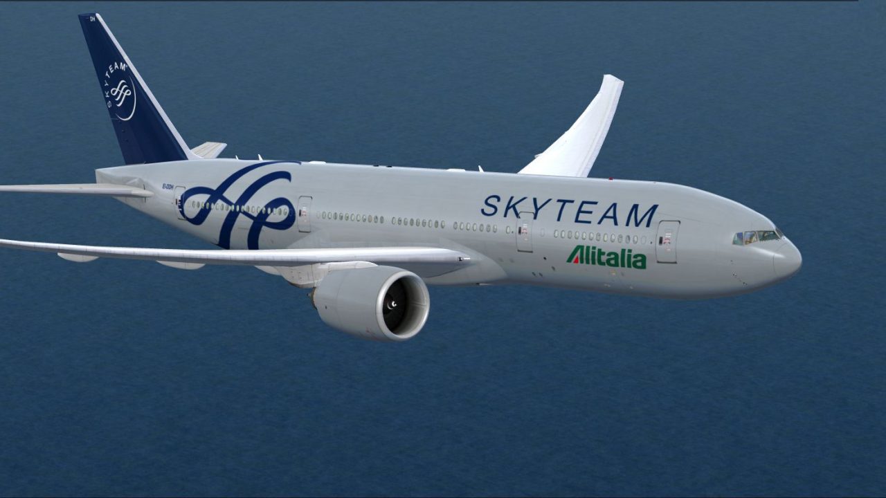Alitalia Skyteam Boeing 777-200 for FSX