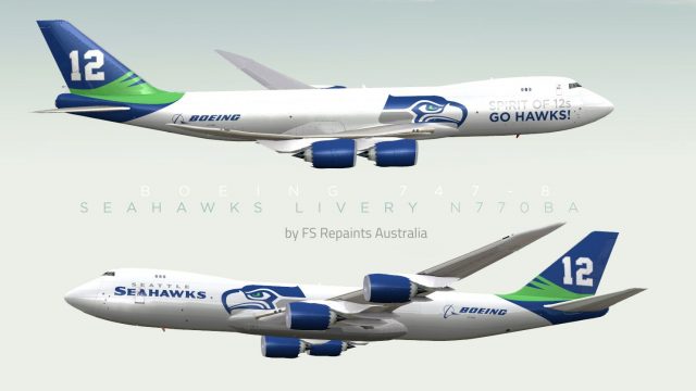 Screenshot 1 — Seattle Seahawks Boeing 747-8 N770BA