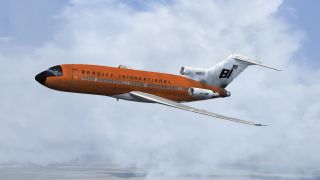 Screenshot 3 — Braniff Boeing 727-100 "Jellybean Orange" N7273