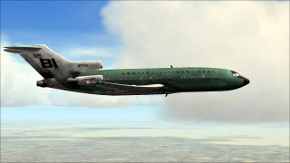 Screenshot 1 — Braniff Boeing 727-100 "Jelleybean Green" N7278