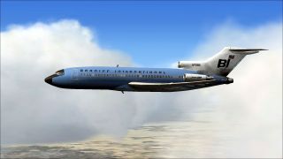Screenshot 2 — Braniff Boeing 727-100 "Jellybean Blue" N7286