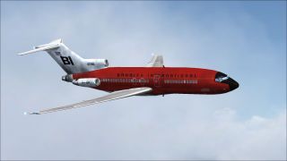Screenshot 2 — Braniff Boeing 727-100 "Jellybean Red" N7296