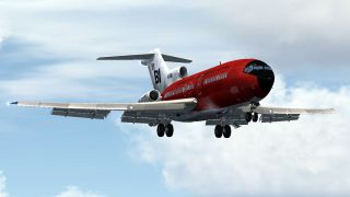 Screenshot 3 — Braniff Boeing 727-100 "Jellybean Red" N7296