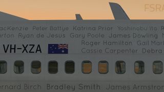 Screenshot 1 — Qantas Boeing 737-800 'Spirit of Australians' VH-XZA