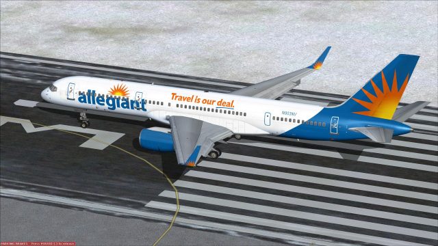 Screenshot 1 — Allegiant Boeing 757