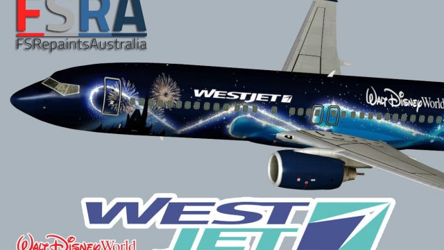 Screenshot 1 — WestjetBoeing 737-800 Disney Magic