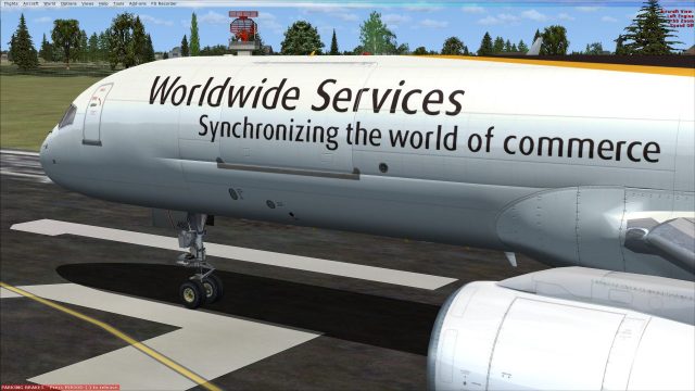 Screenshot 1 — UPS Boeing 757 Four-Pack