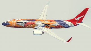 Screenshot 1 — Qantas Boeing 737-800 'Yananyi Dreaming' VH-VXD