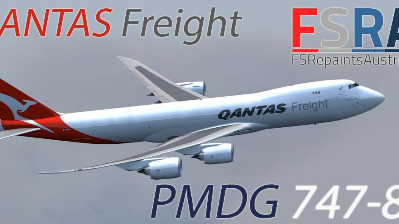 Qantas Freight Boeing 747-8F for FSX