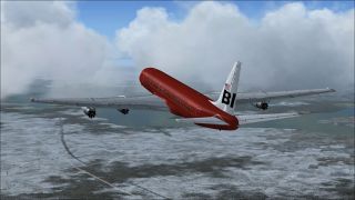 Screenshot 2 — Braniff International Douglas DC-8 Red Jellybean