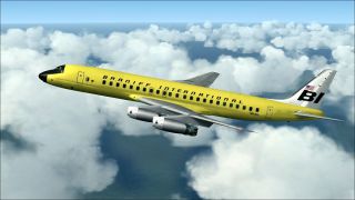 Screenshot 2 — Braniff International Douglas DC-8 Yellow Jellybean