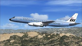 Screenshot 2 — Braniff Douglas DC-8-32 Jellybean Blue