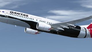 Screenshot 1 — Qantas Boeing 737-800NGX V2
