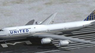 Screenshot 1 — United Airlines Boeing 747-8