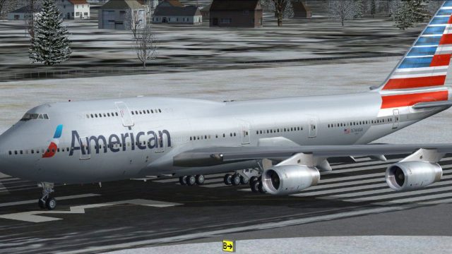 Screenshot 1 — American Airlines Boeing 747 V2