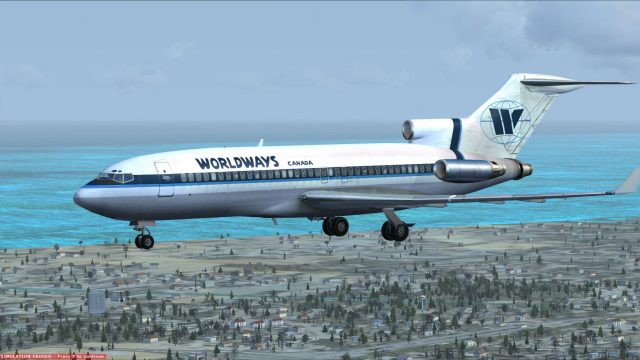 Screenshot 1 — Worldways Canada Boeing 727-100 C-GWGV